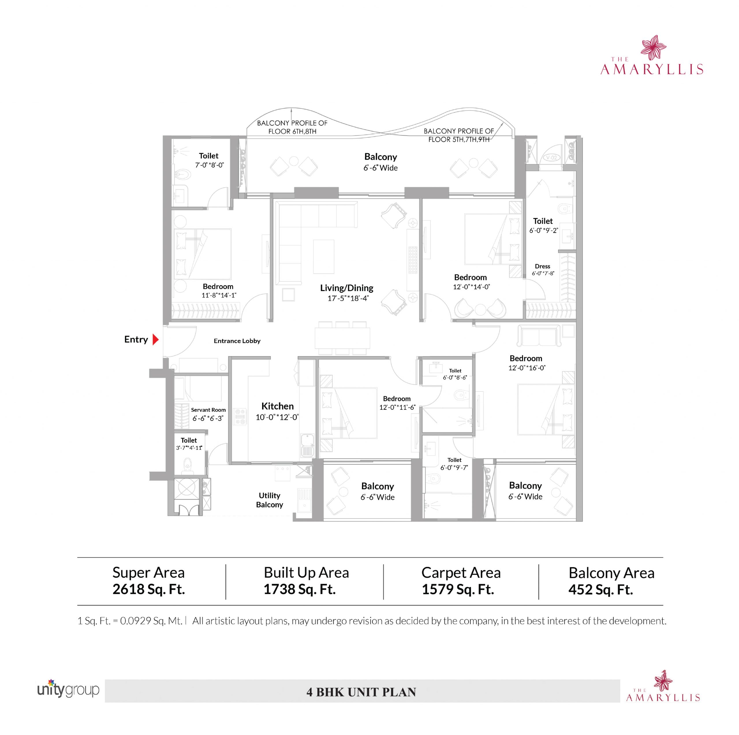 Unity The Amaryllis  Floor plan